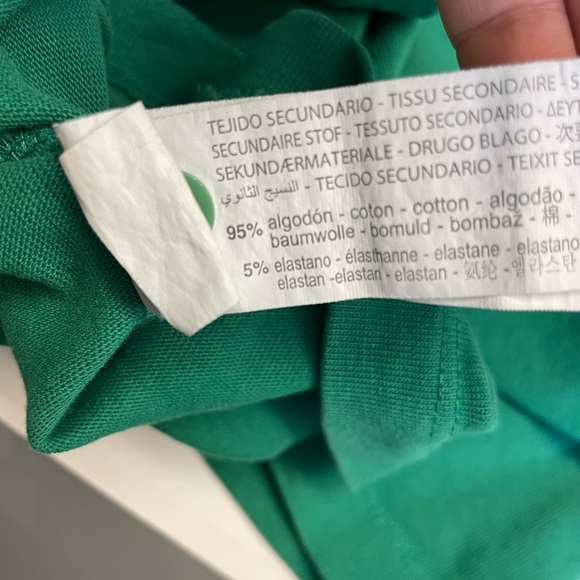 Zara cropped oversized boxy button up green long sleeve top women's size Medium - Picture 5 of 5